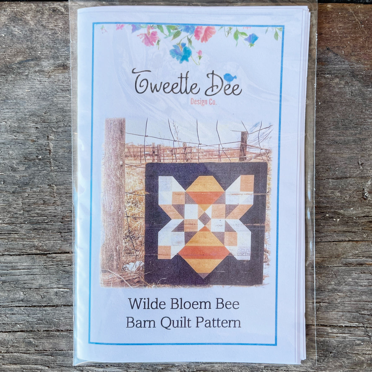 Wilde Bloem Bee Barn Quilt Pattern Tweetle Dee Design Co.