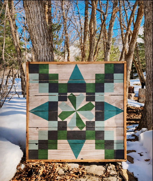 Irish Chain Barn Quilt Pattern