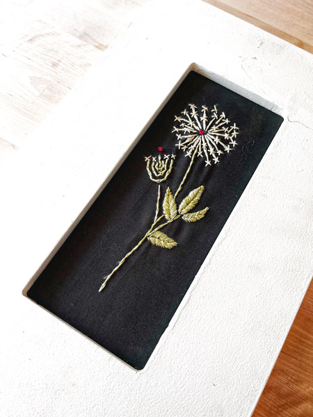 Belle Prairie Botanical Embroidery - Queen Anne's Lace Kit
