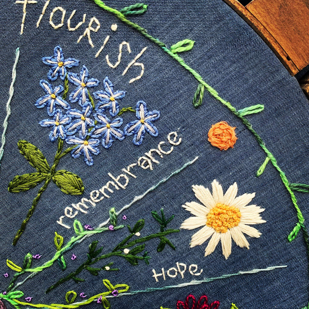 Forget Me Knot Free Embroidery Pattern