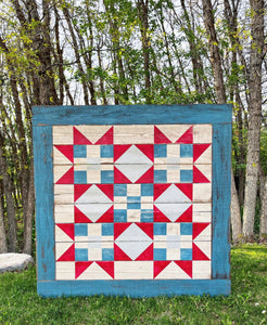 American Denim Barn Quilt