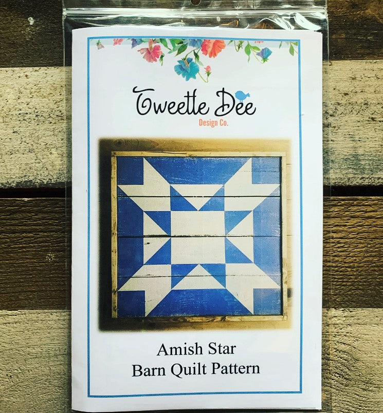 Amish Star Barn Quilt Pattern