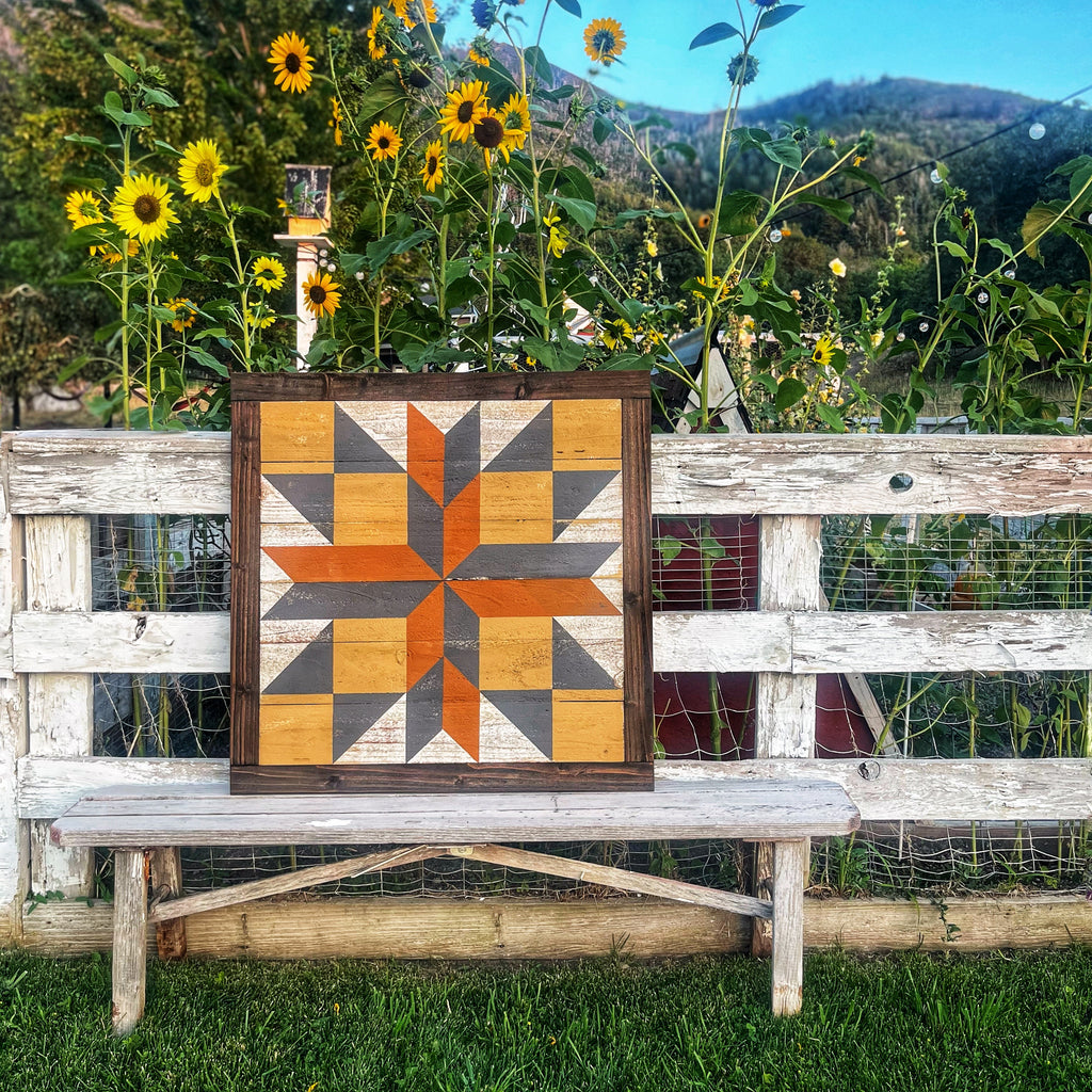 Oats and Honey – A Barn Quilt for Late Summer Days