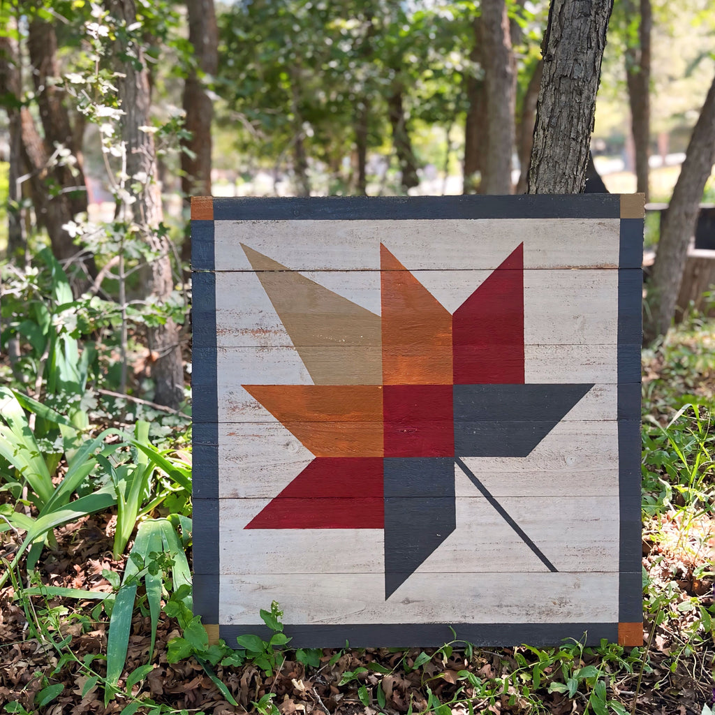 Introducing the Maple Leaf Barn Quilt Design from Tweetle Dee