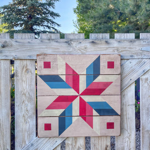 Pink Patriot Barn Quilt