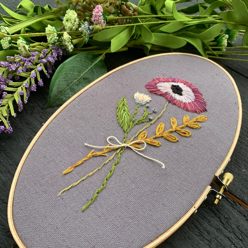 Pansy Petal Embroidery