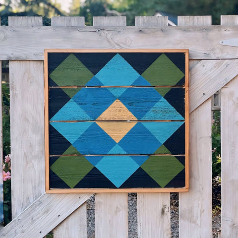 Wilde Bloem Cornflower Framed Barn Quilt Kit