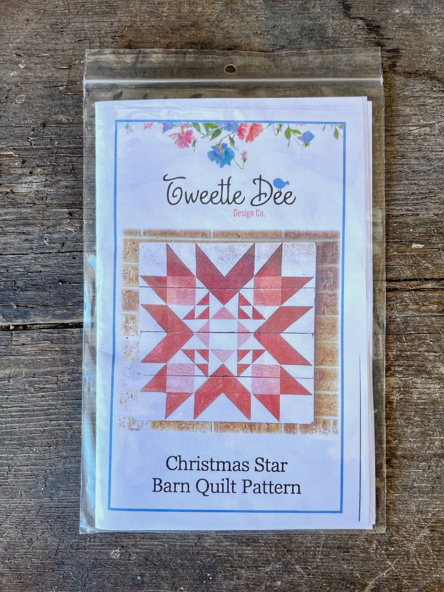 Christmas Star Barn Quilt Pattern
