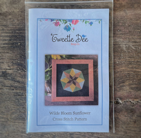 Wilde Bloem Sunflower Cross-Stitch Pattern