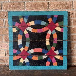 Double Wedding Ring Barn Quilt