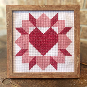 Swoony Heart Crossstich Embroidery Kit