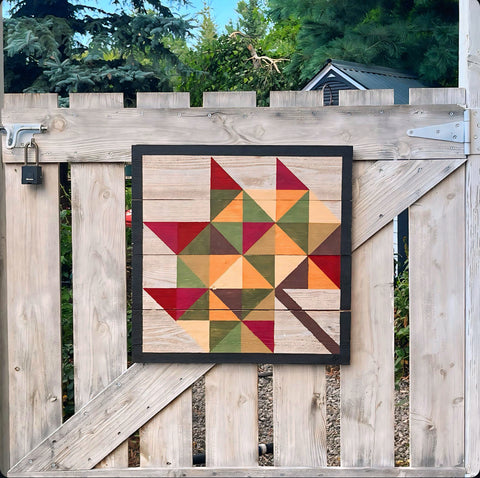 Little Pieces Leaf Barn Quilt Kit