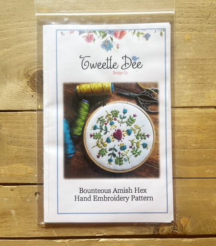 Bounteous Amish Hex Embroidery Pattern