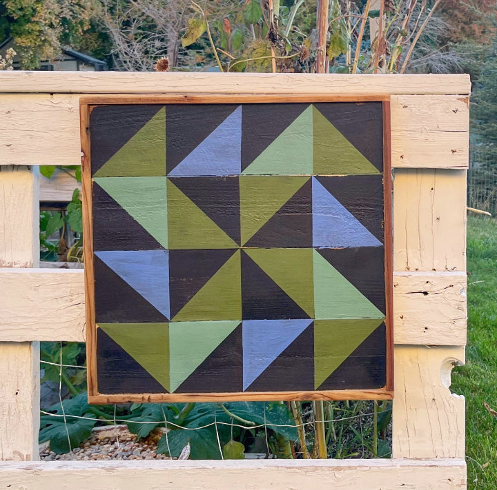 Wilde Bloem Morning Glory Framed Barn Quilt Kit