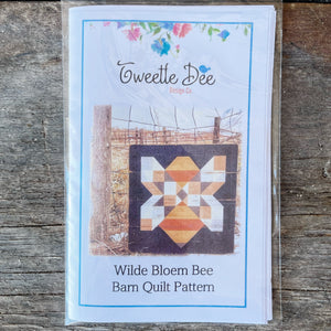 Wilde Bloem Bee PDF Barn Quilt Pattern
