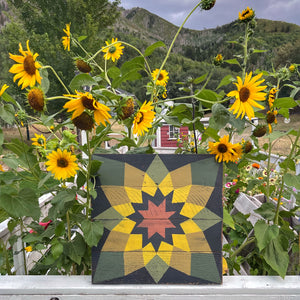 Sunflower Fields Barn Quilt