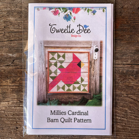 Millies Cardinal Barn Quilt Pattern