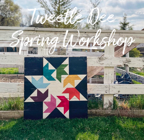 Tweetle Dee Spring Barn Quilt Workshop