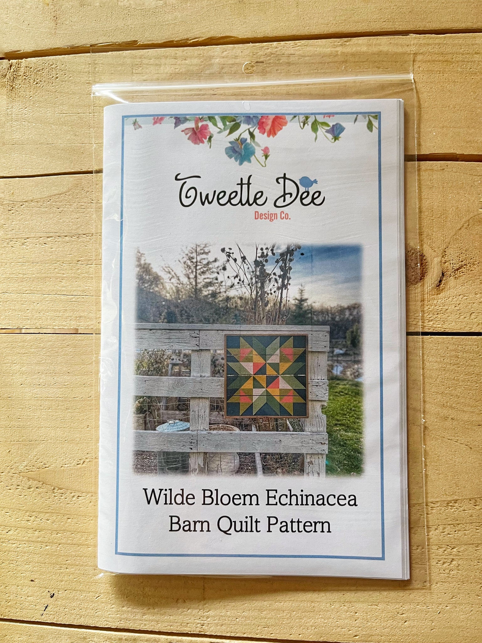Wilde Bloem Echinacea Barn Quilt Pattern
