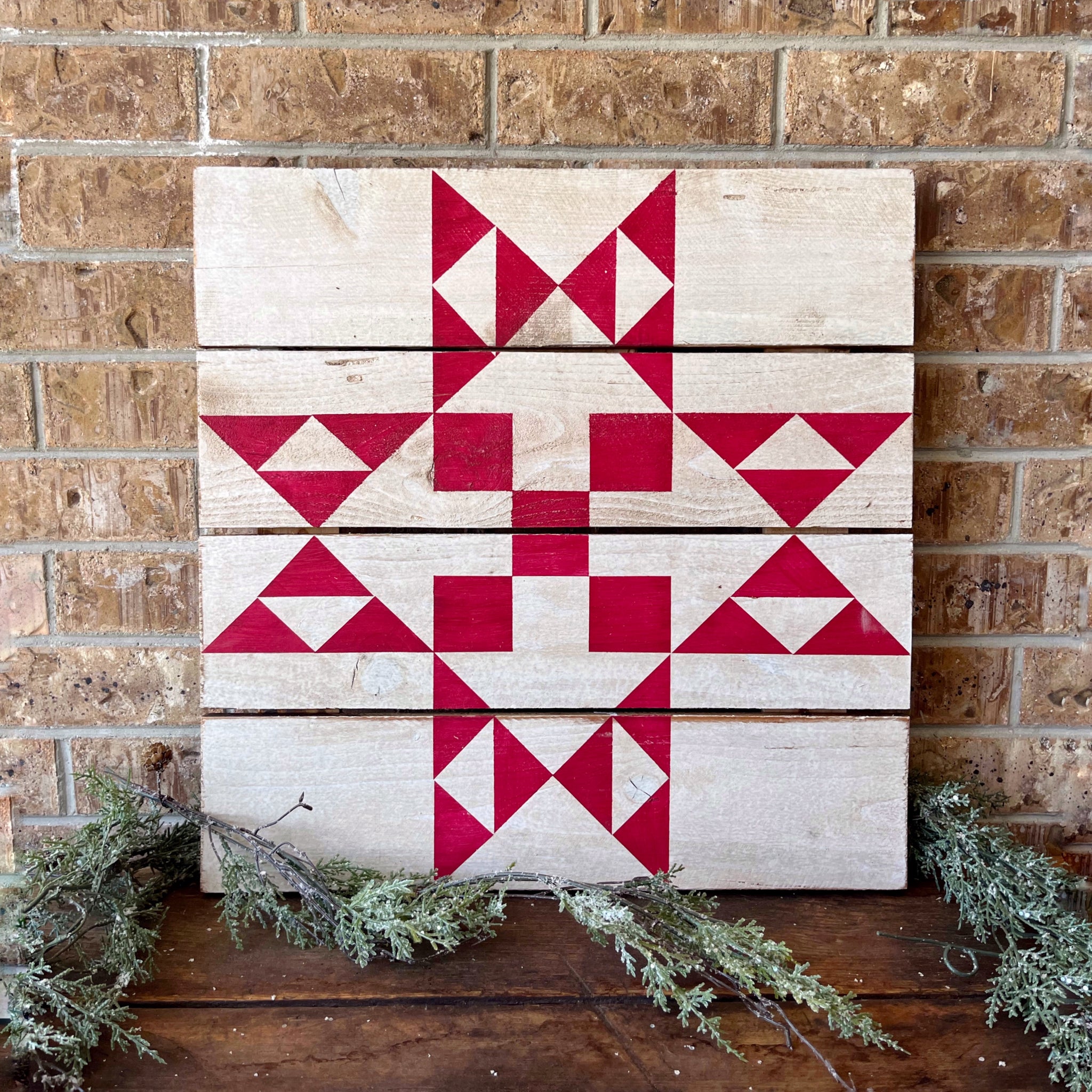 Gingham Star Barn Quilt