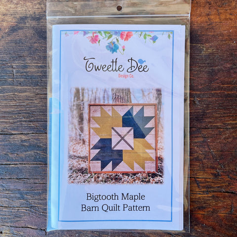 Bigtooth Maple Barn Quilt Pattern