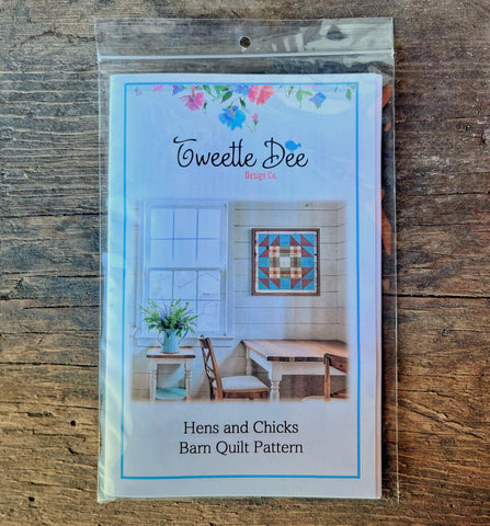 Hens and Chicks Barn Quilt Pattern