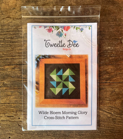 Wilde Bloem Morning Glory Cross-Stitch Pattern