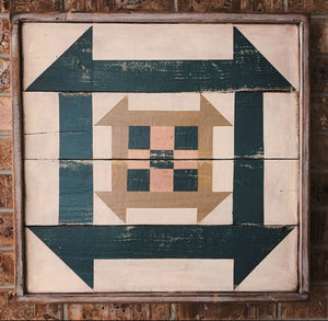 Double Churn Dash Barn Quilt