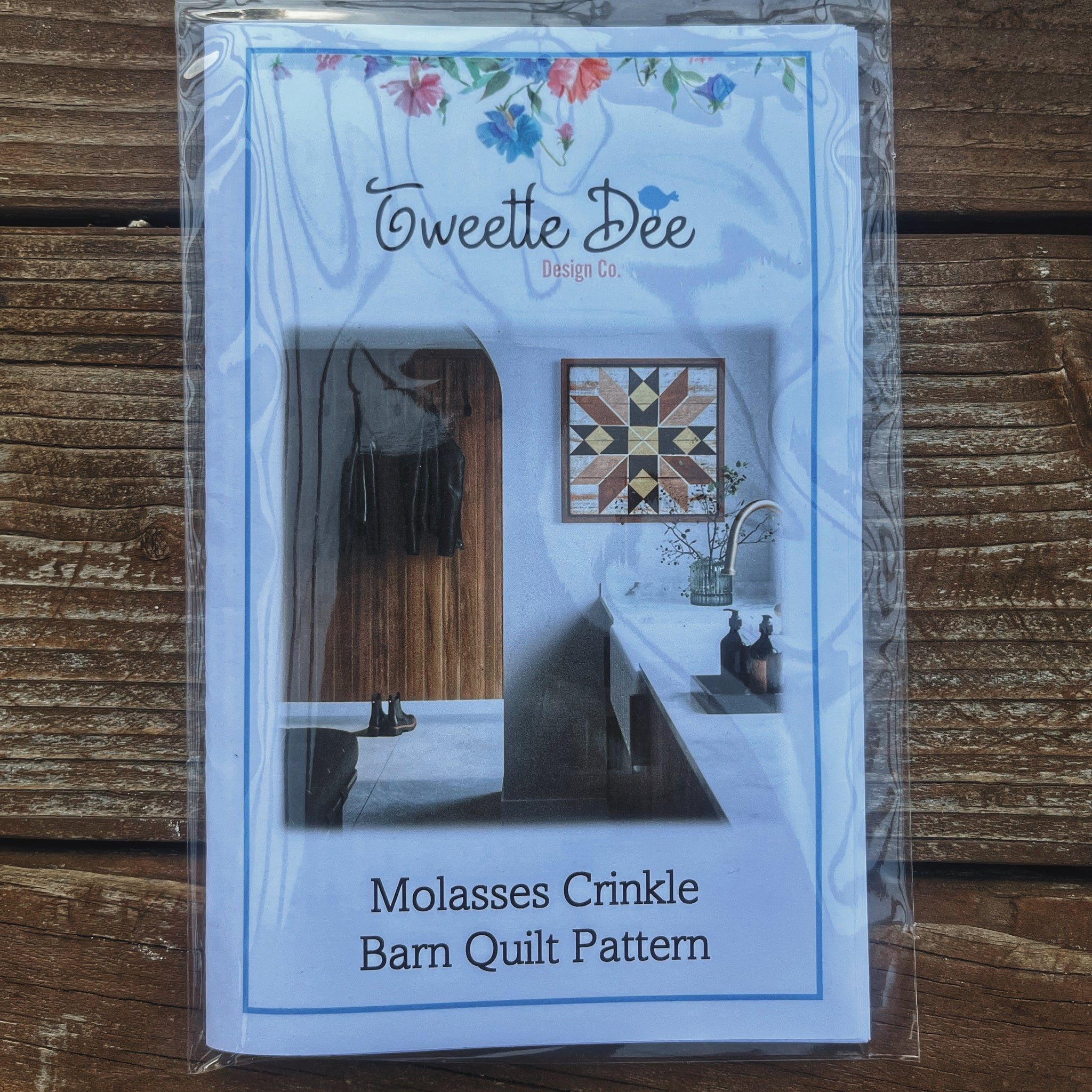 Molasses Crinkle Barn Quilt Pattern
