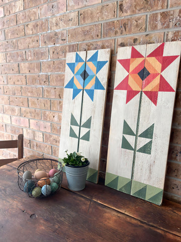 Dahlia  Blooms Barn Quilt