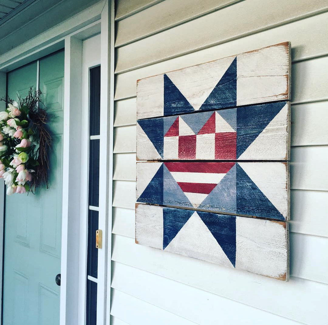 Stars and Stripes Barn Quilt – Tweetle Dee Design Co.