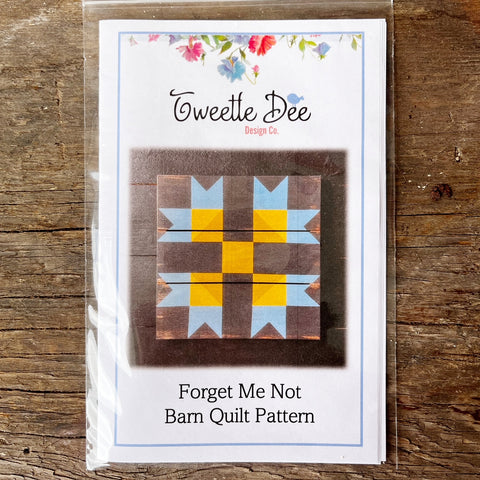 Forget Me Not Wilde Bloem Barn Quilt Pattern