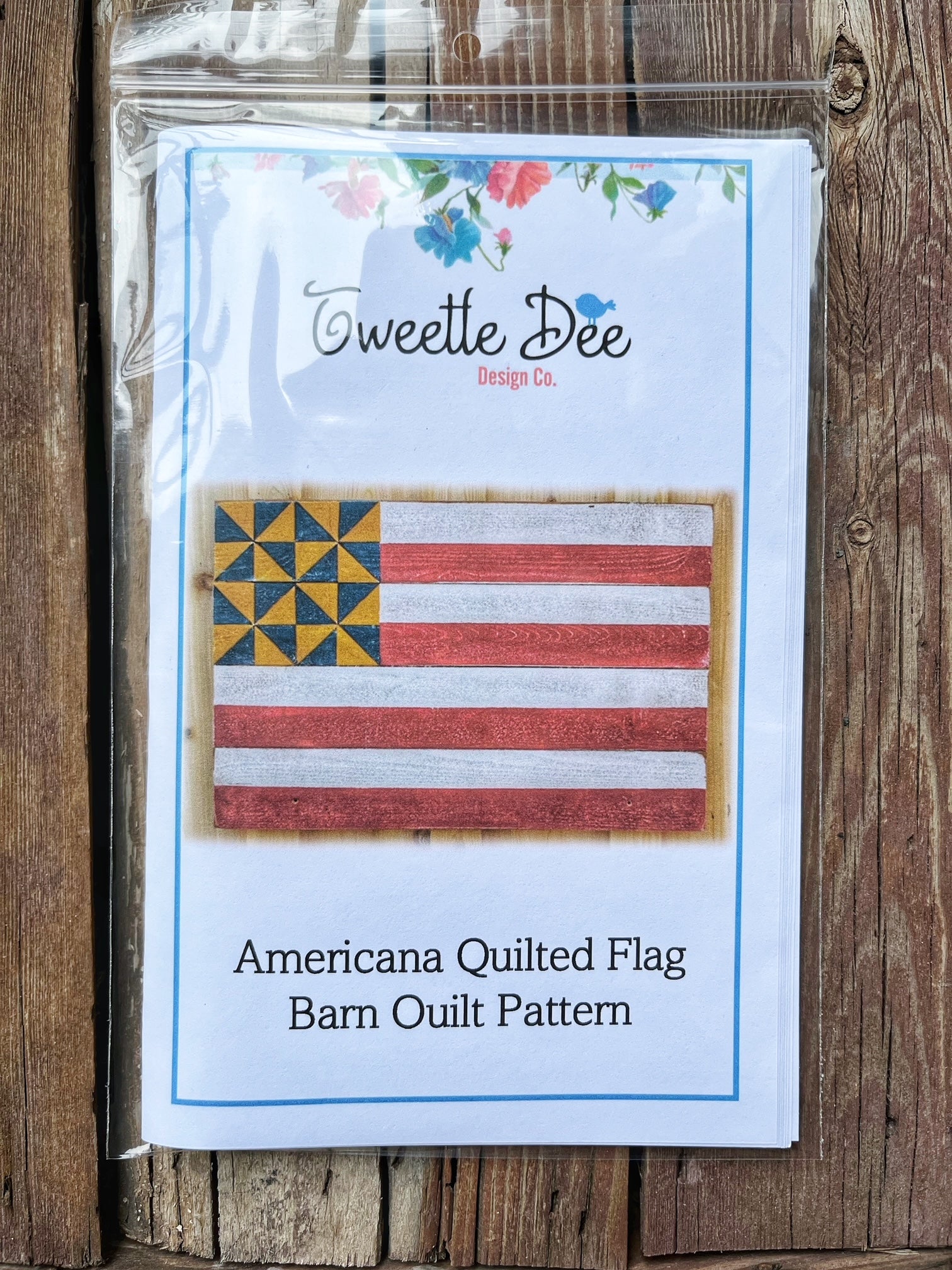 American Quilted Flag Barn Quilt Pattern