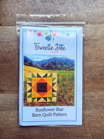 Sunflower Star Barn Quilt Pattern