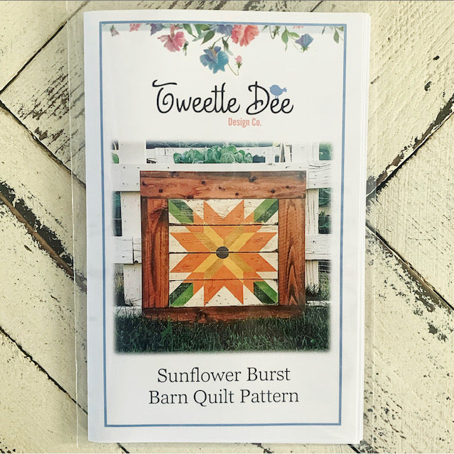 Sunflower Burst Barn Quilt Pattern