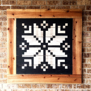 Winter's Crystal Barn Quilt