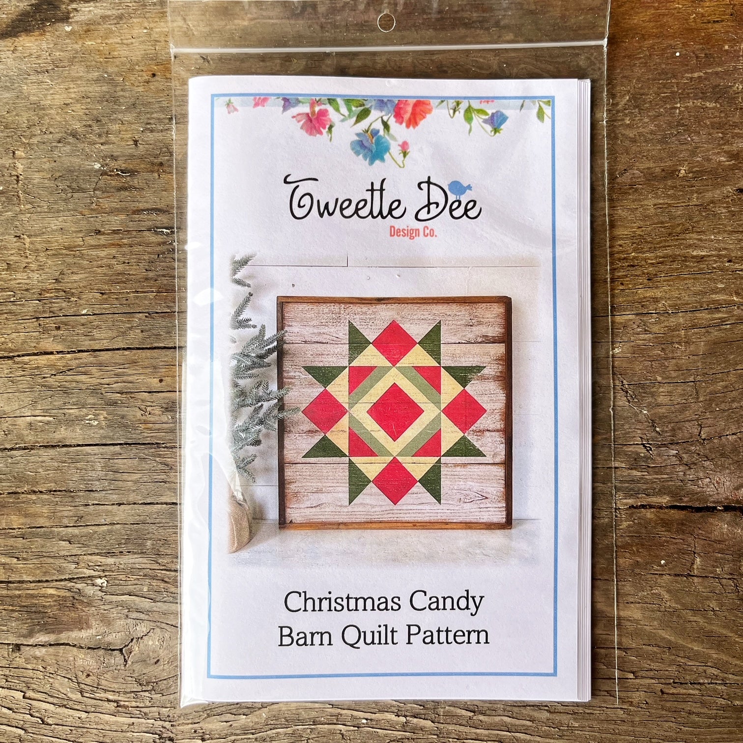 Christmas Candy Barn Quilt Pattern