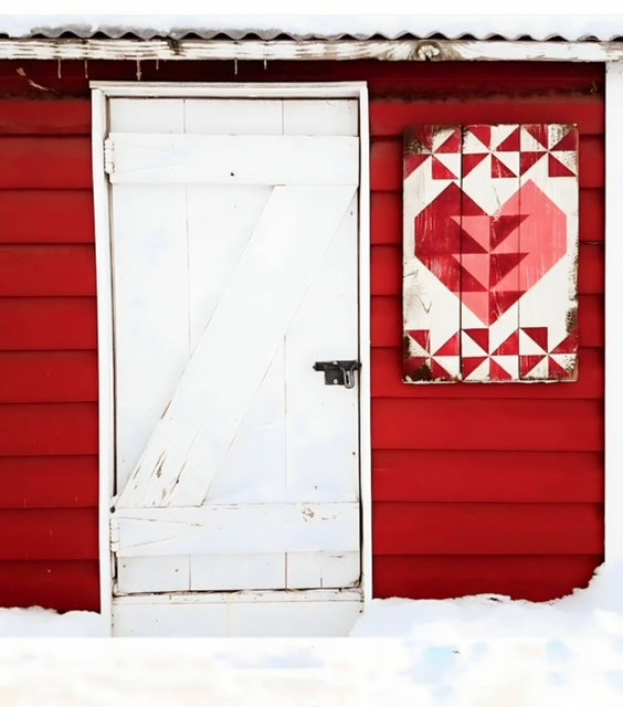 Lovey Heart Barn Quilt