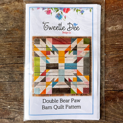 Double Bear Paw Barn Quilt Pattern