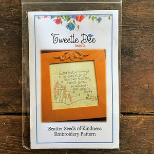Scatter Seeds of Kindness Embroidery Pattern