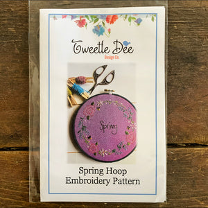 Spring Hoop Art Embroidery Pattern