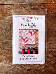 Paper Hearts Barn Quilt Pattern