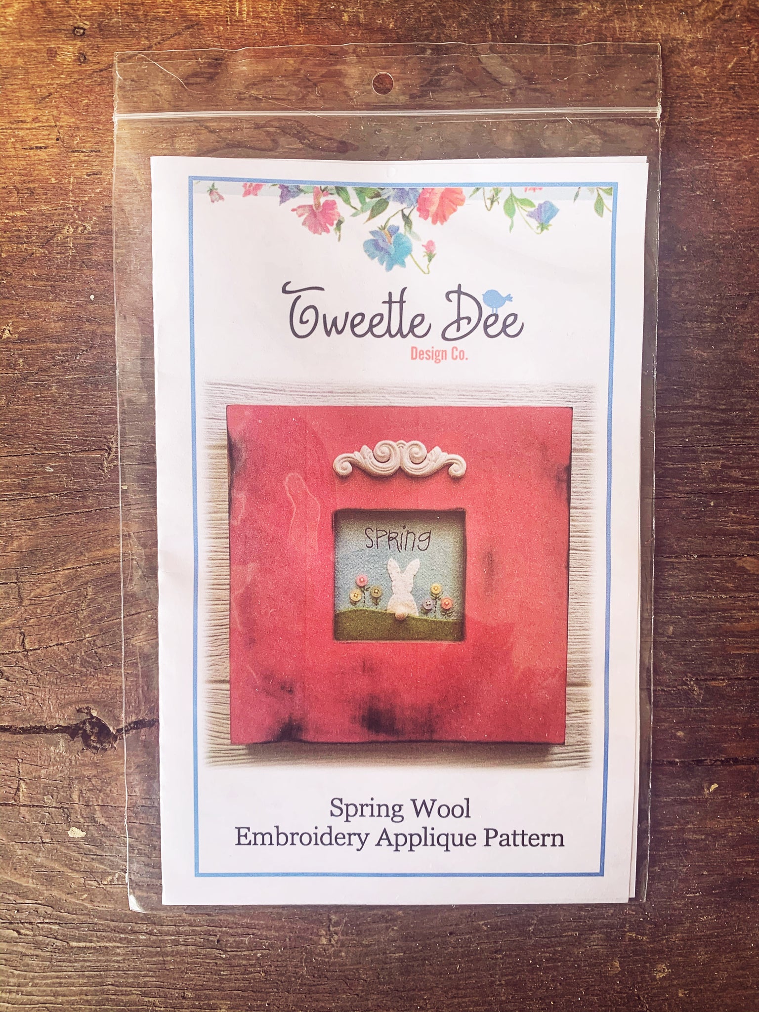 Spring Wool Embroidery Pattern
