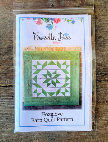 Foxglove Barn Quilt Pattern