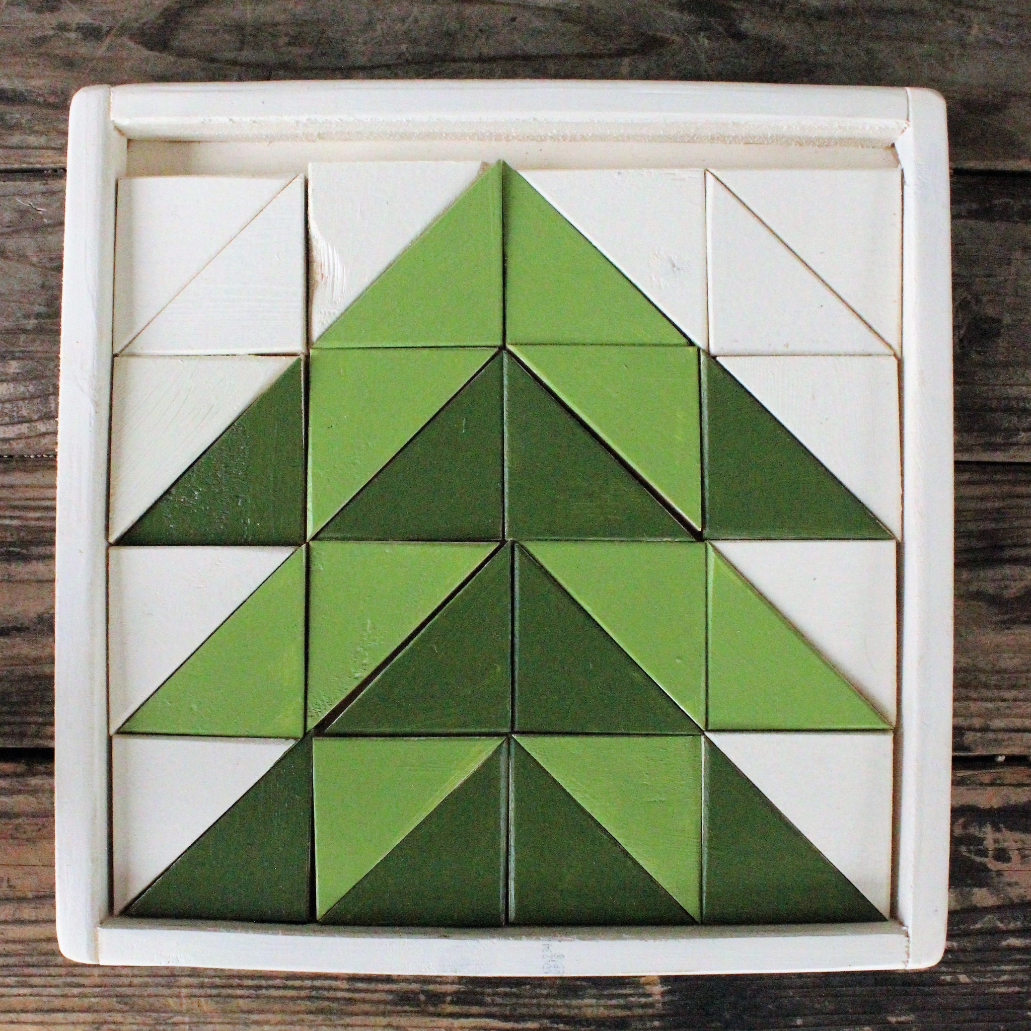 Little Pieces Pine Tree Barn Quilt Block Set