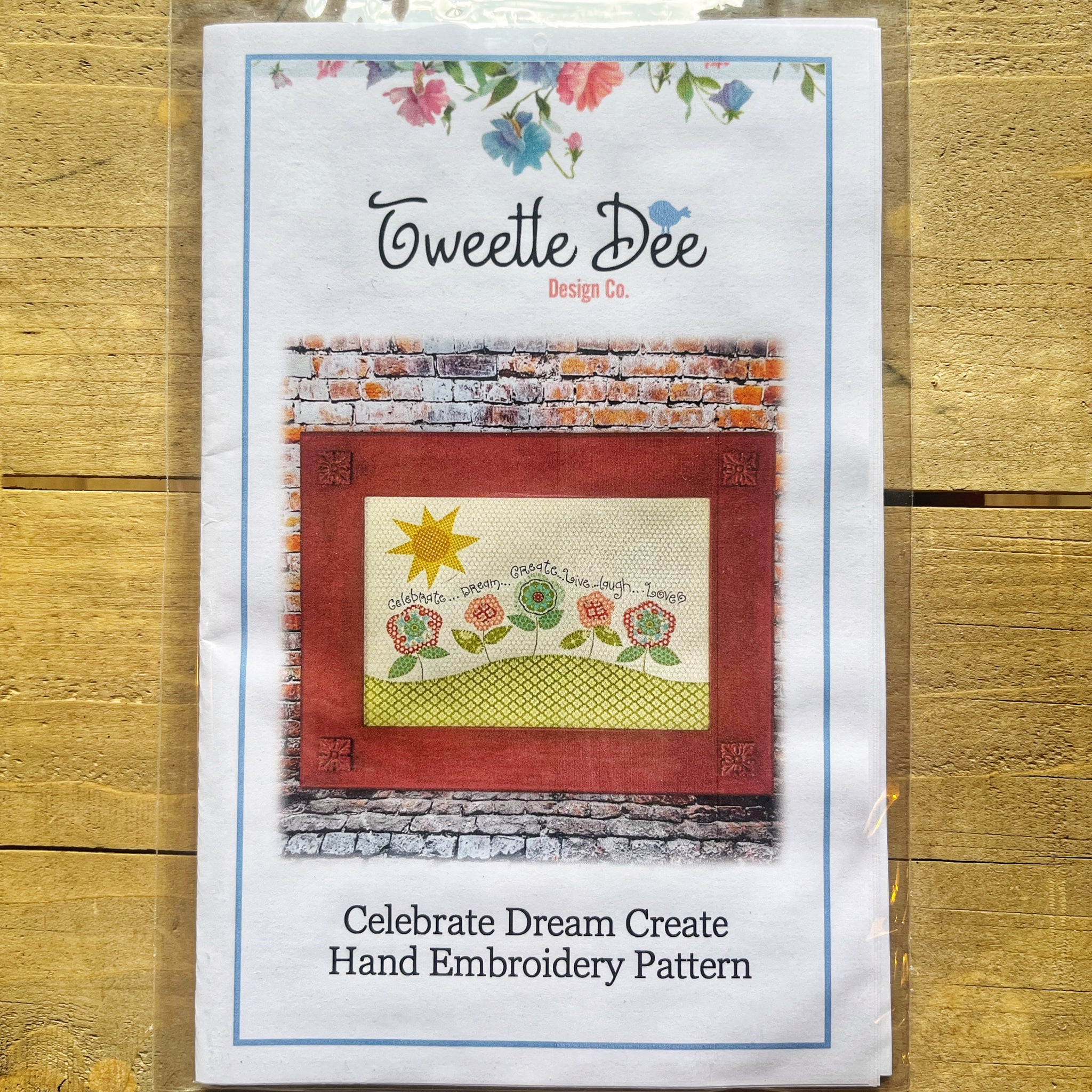 Celebrate Dream Create Embroidery Pattern