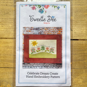Celebrate Dream Create Embroidery Pattern