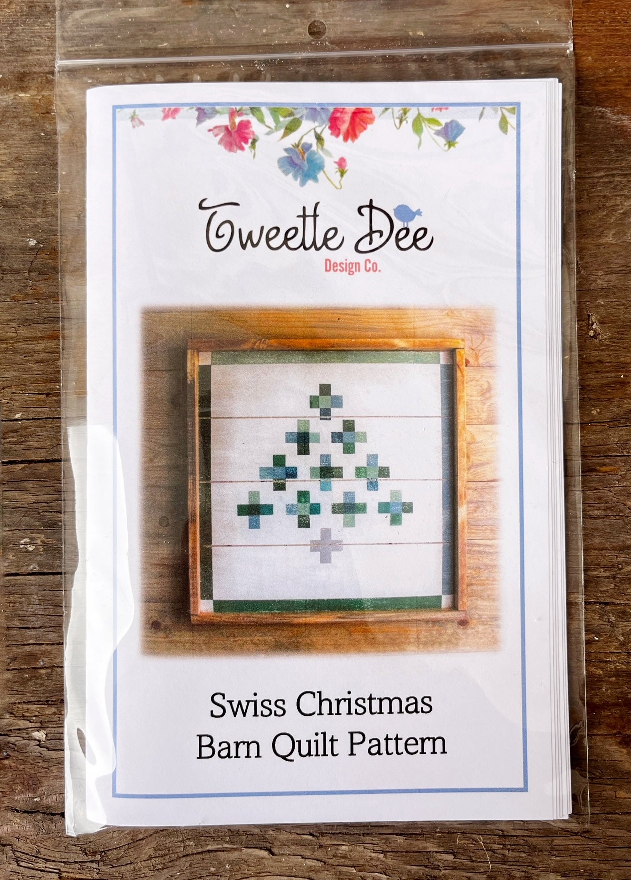 Swiss Christmas Barn Quilt Pattern