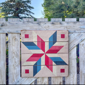 Pink Patriot Barn Quilt