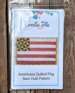 Americana Quilted Flag Barn Quilt Pattern